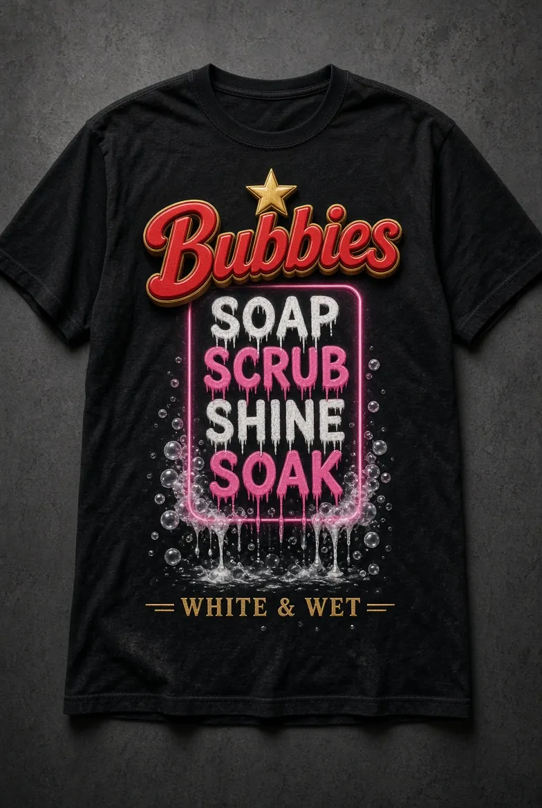 SOAP • SCRUB • SHINE • SOAK TEE